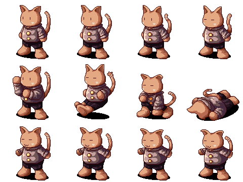 タウ！なぜか他キャラと比べて大きくなってしまったキャラチップ。なぜだ。